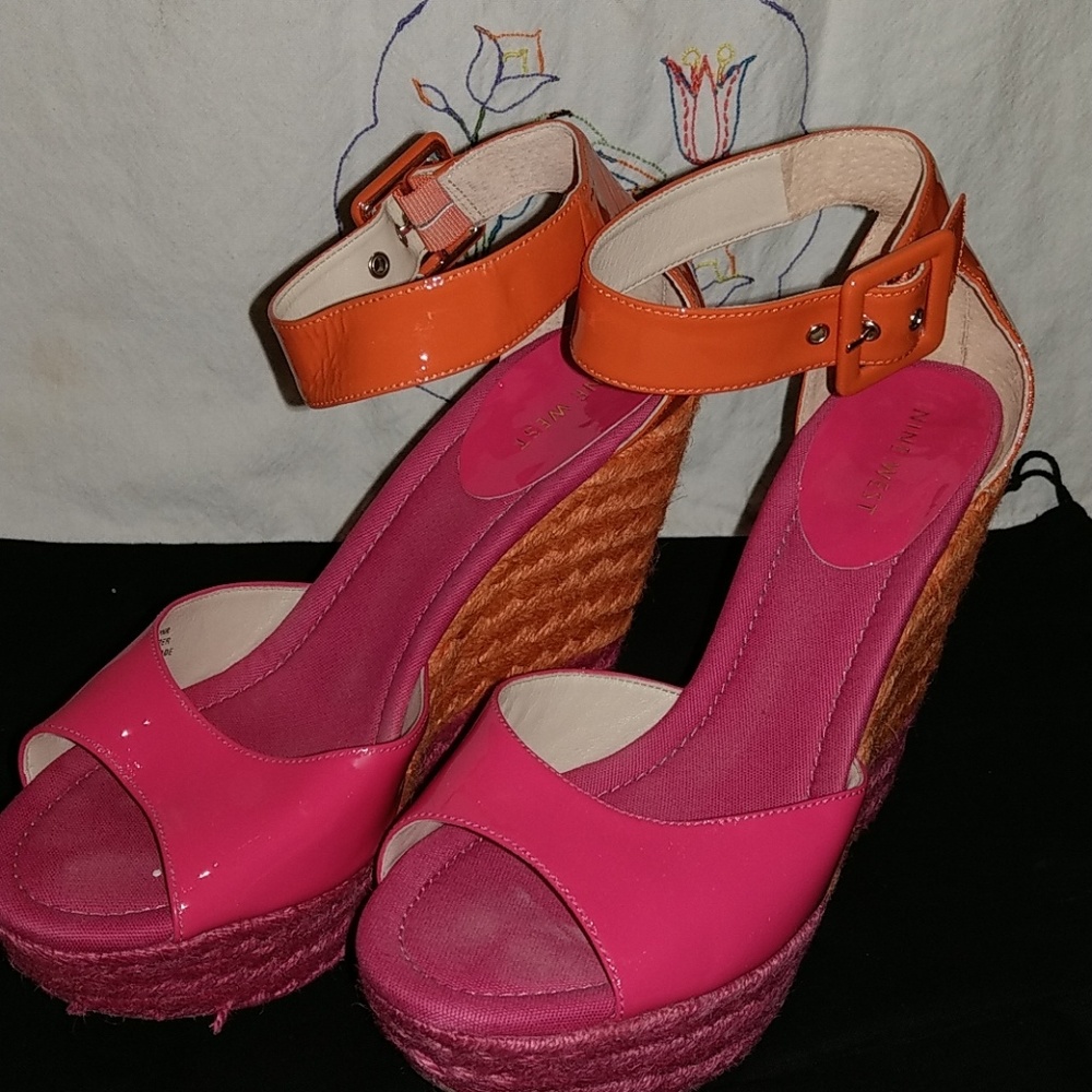 Nine West platform wedges